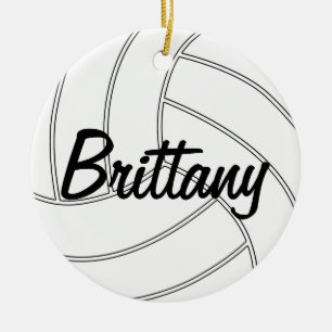 Ornement de Noël de volley-ball personnalisé