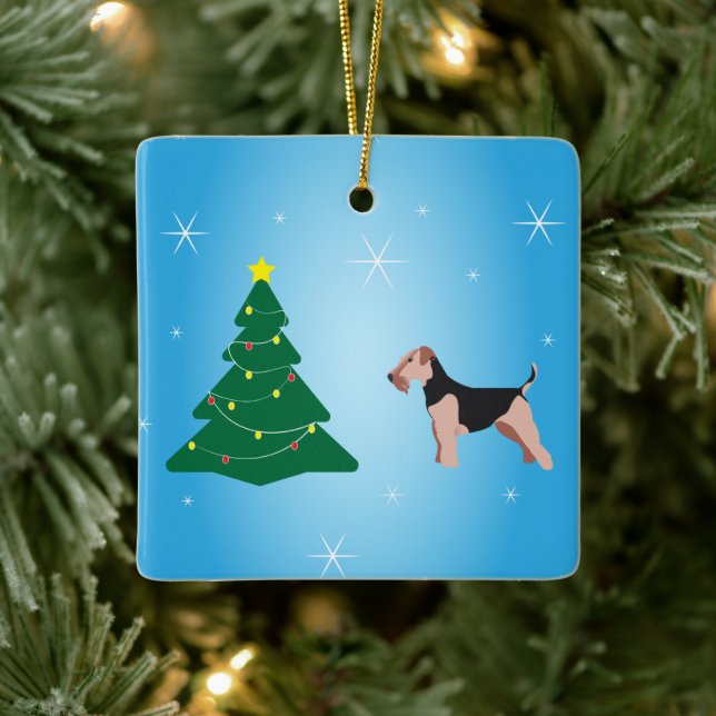 Ornement de Noël de Welsh Terrier (Arbre)