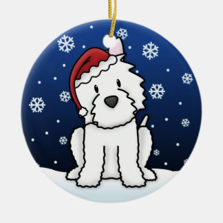 Ornement de Noël de Westie de bande dessinée de