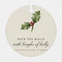 Ornement de Noël Deck the Halls