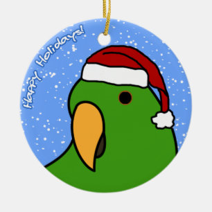 Ornement de Noël d'Eclectus de bande dessinée
