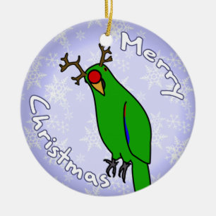 Ornement de Noël d'Eclectus de renne de bande