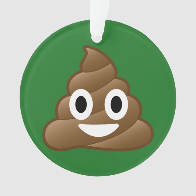 Ornement de Noël d'Emoji de dunette (devant)