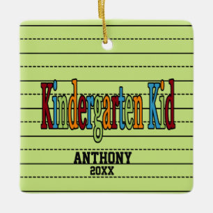 Ornement de Noël d'enfant de jardin d'enfants