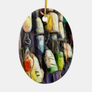 Ornement de Noël des bouées de pêche