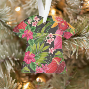 Ornement de Noël des chemises hawaïennes Aloha
