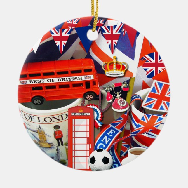 Ornement de Noël des Souvenirs britanniques (Devant)