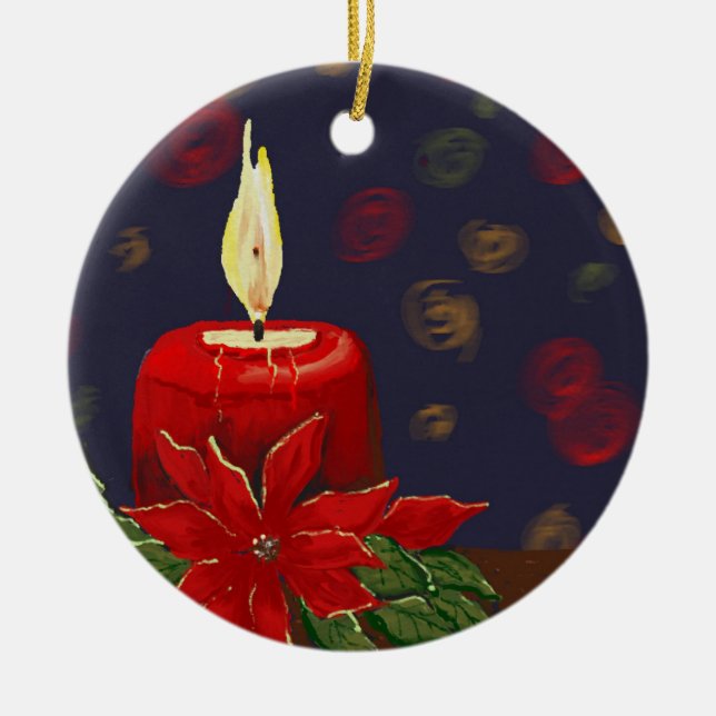 Ornement de Noël Design numérique original (Devant)