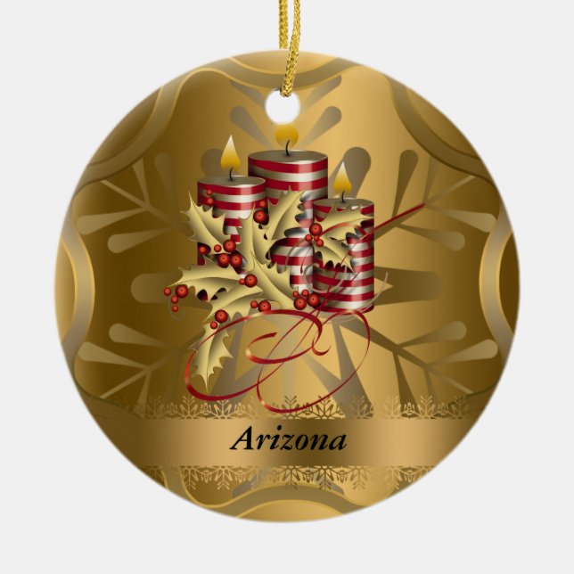 Ornement de Noël d'état de l'Arizona (Devant)
