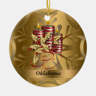 Ornement de Noël d'état de l'Oklahoma