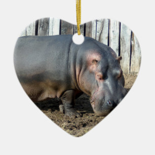 Ornement de Noël d'hippopotame