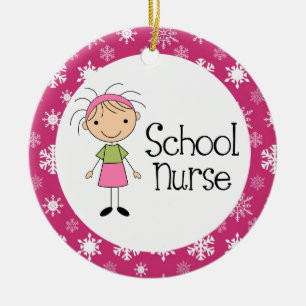 Ornement de Noël d'infirmière d'école
