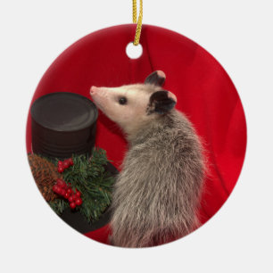 Ornement de Noël d'opossum
