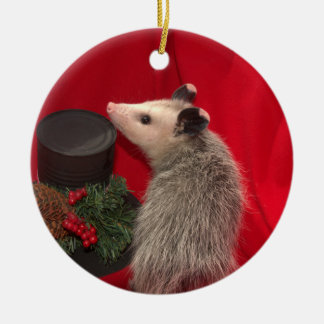 Ornement de Noël d'opossum