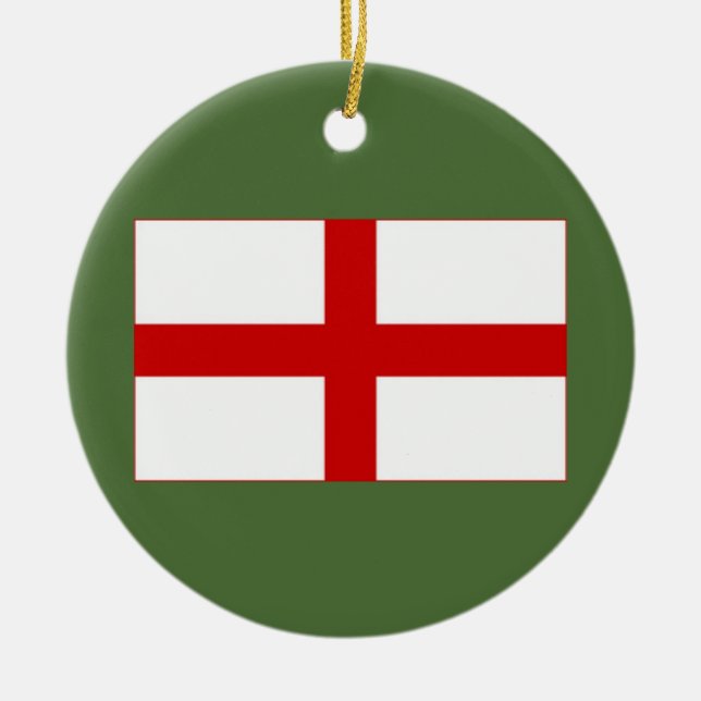 Ornement de Noël Drapeau de l'Angleterre (Devant)