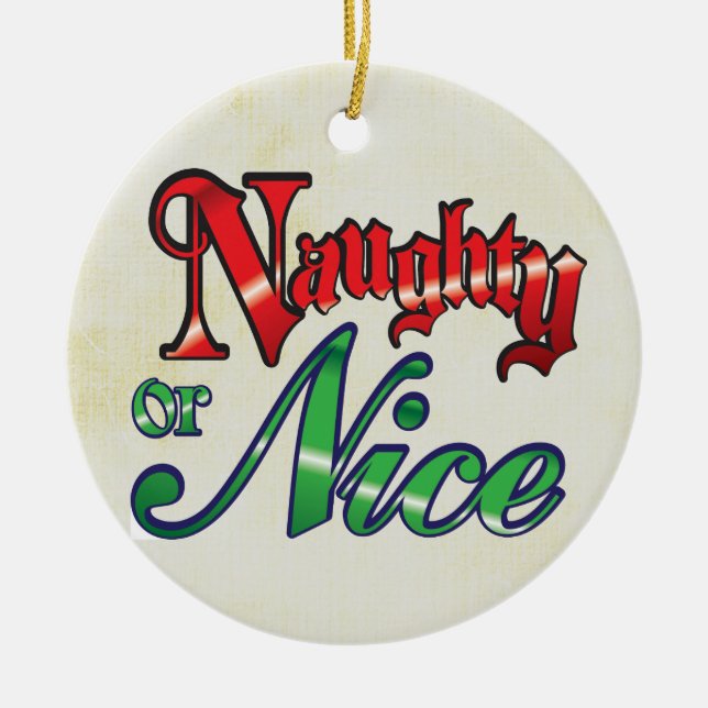 Ornement de Noël drôle (Devant)