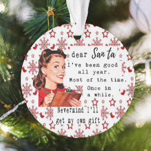 Ornement de Noël drôle Rétro Meilleure Amie Père N