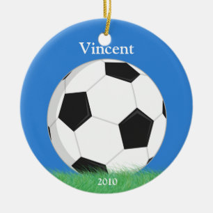 Ornement de Noël du football