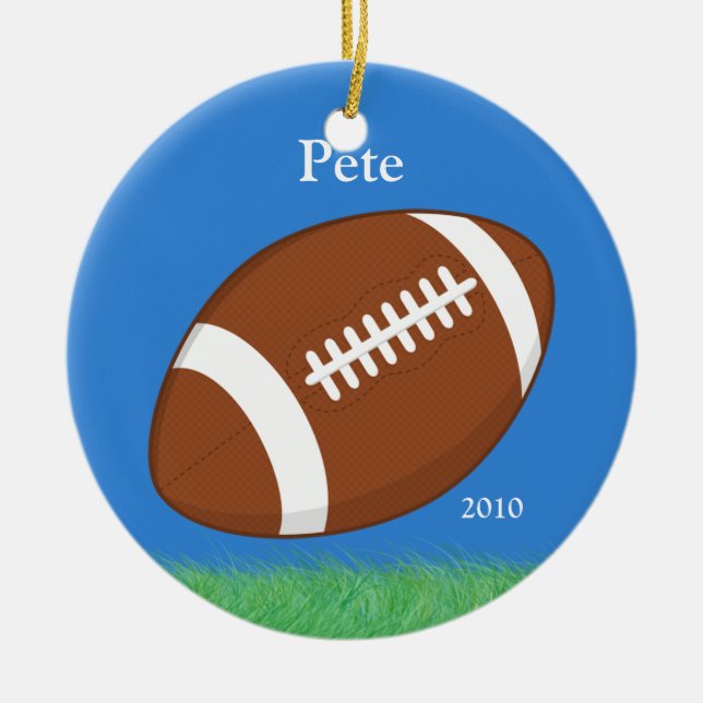 Ornement de Noël du football (Devant)