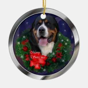 Ornement de Noël du Grand Chien de Montagne Suisse