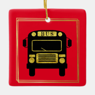 Ornement de Noël du meilleur conducteur de bus
