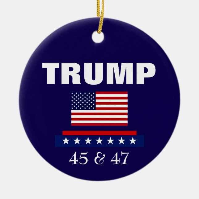 Ornement de Noël du président Trump (Devant)