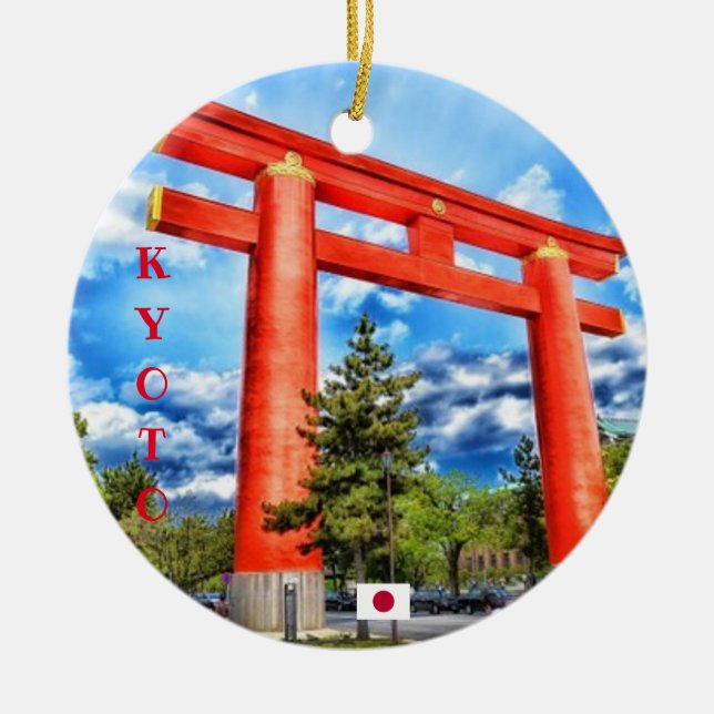 Ornement de Noël du temple de Kyoto (Devant)