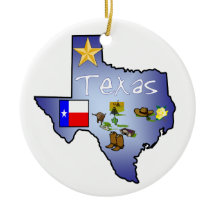 Ornement de Noël du Texas