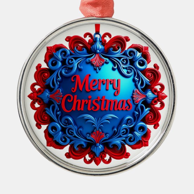 Ornement de Noël Élégant et Décoratif (Devant)