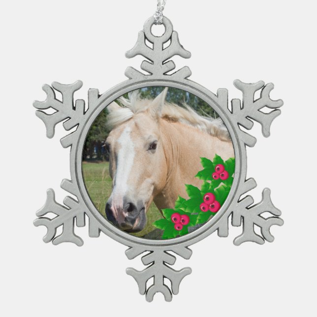Ornement de Noël en flocon de neige en Holly pour  (Devant)