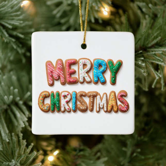 Ornement de Noël en forme de biscuits glacés (Arbre)