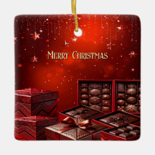 Ornement de Noël en forme de bonbons au chocolat