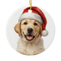 Ornement de Noël en forme de chiot Golden Retrieve