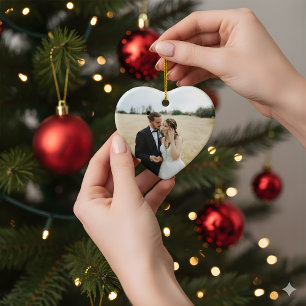 Ornement de Noël en forme de cœur pour les jeunes