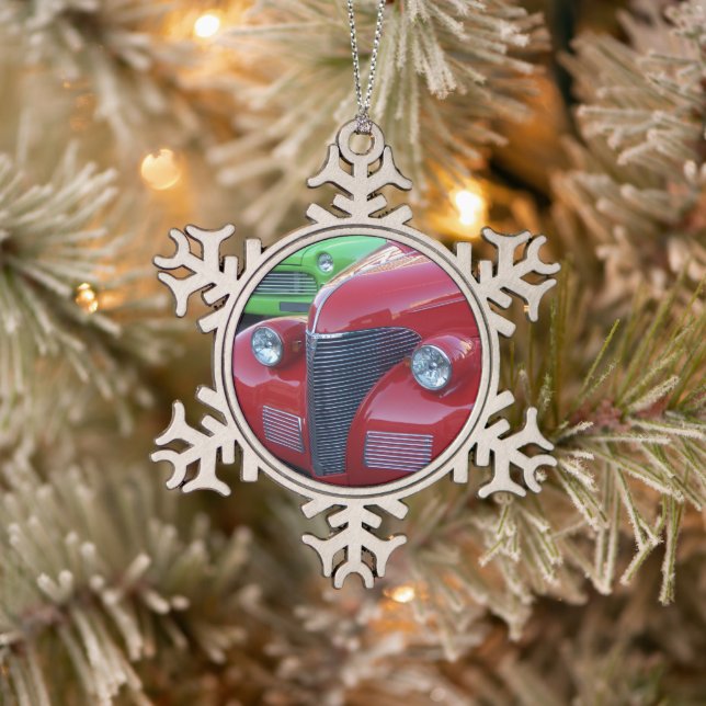 Ornement de Noël en forme de flocon de neige en ét (Arbre)