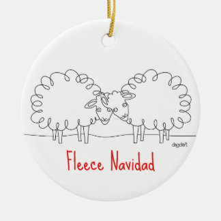 Ornement de Noël en forme de mouton