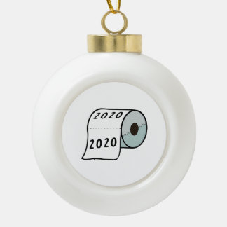 Ornement de Noël en papier toilette 2020