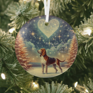 Ornement de Noël en verre pour animal de compagnie