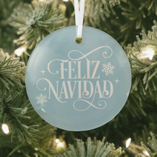 Ornement de Noël en verre pour arbre