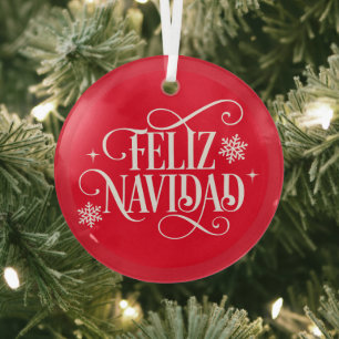 Ornement de Noël en verre pour arbre