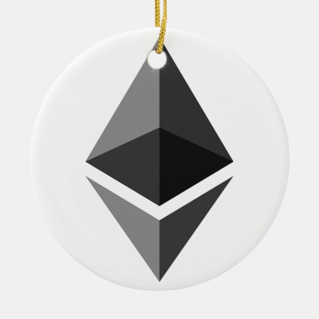 Ornement de Noël Ethereum (Devant)