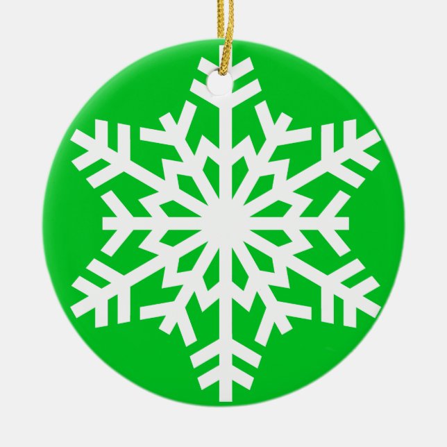 Ornement de Noël flocon de neige (Devant)