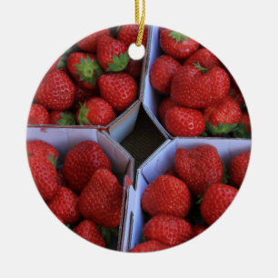 Ornement de Noël fraise