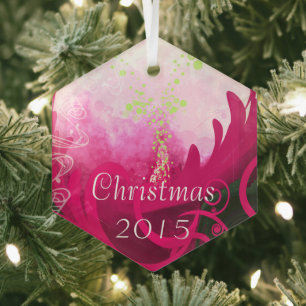 Ornement de Noël Fuchsia Calla Lily