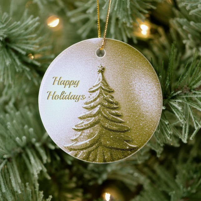 Ornement de Noël Gold Holiday (Arbre)