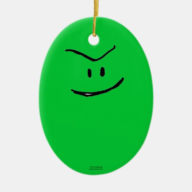 Ornement de Noël Green Weenii (Devant)