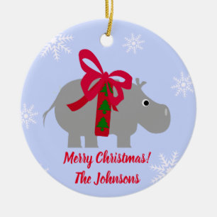 Ornement de Noël Hippopotame