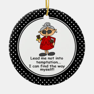 Ornement de Noël humour diététique drôle