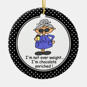 Ornement de Noël humour diététique drôle