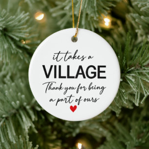 Ornement de Noël Il faut un village, Merci G